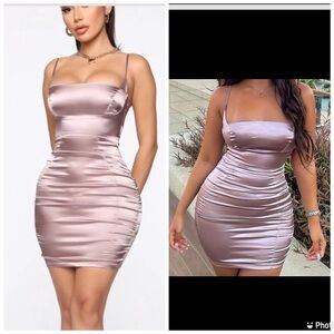 Elegant Satin Bodycon Dress